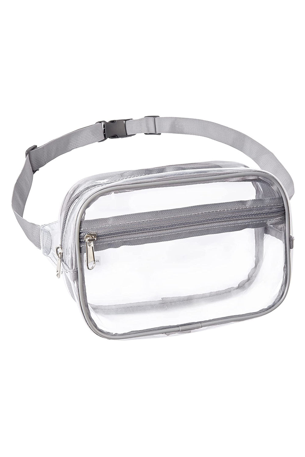 Yellow Clear PVC Adjustable Strap Crossbody Bag